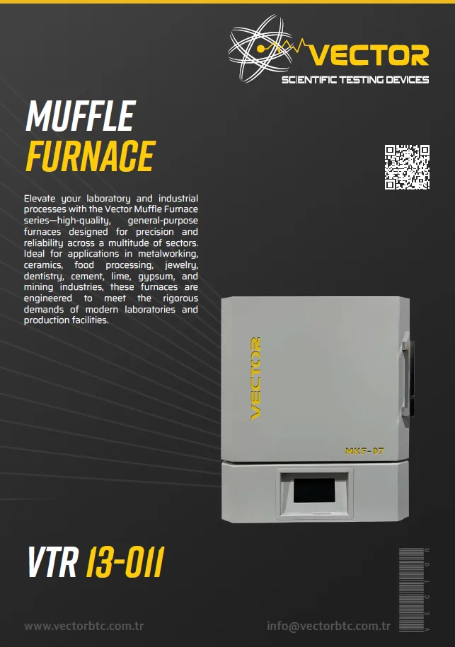 Vector VTR-13-011 muffle furnace — brochure cover
