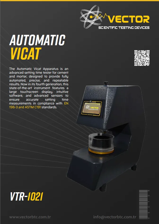 Vector VTR-1021 automatic single Vicat brochure