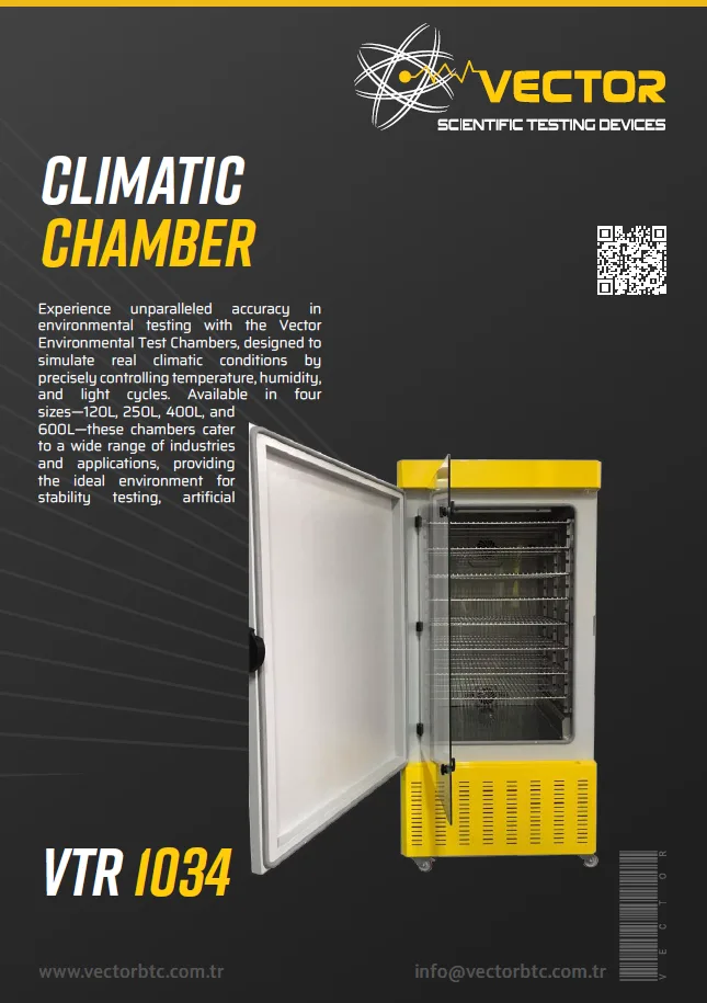 Vector VTR-1034 climatic chamber — brochure cover