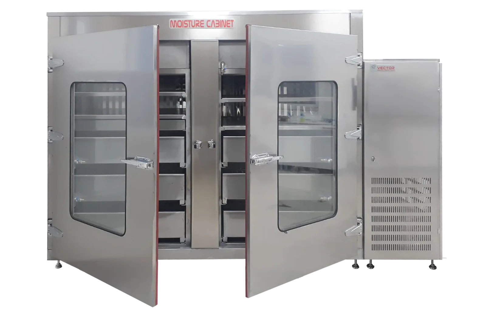 Vector VTR-1025D dual-door cement curing cabinet — front view