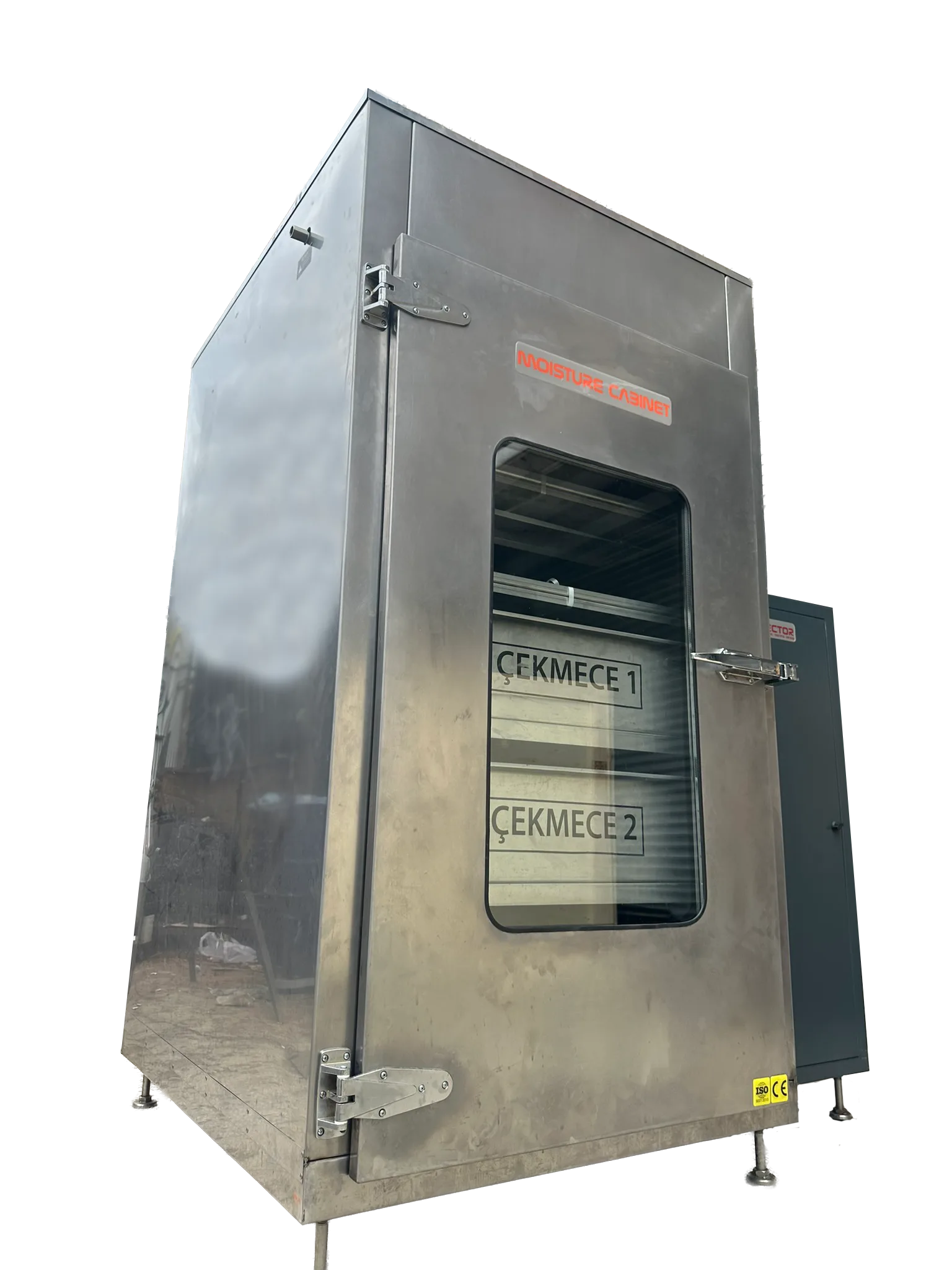 Vector VTR-1025S single-door cement curing cabinet — control and circulation detail