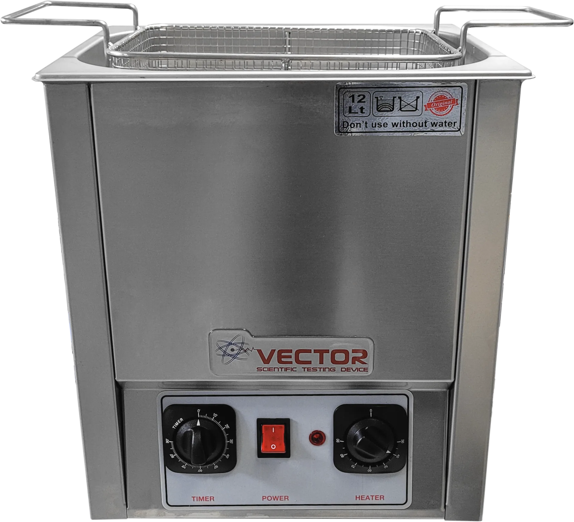 Vector VTR-13-018 ultrasonic water bath — control panel and operation