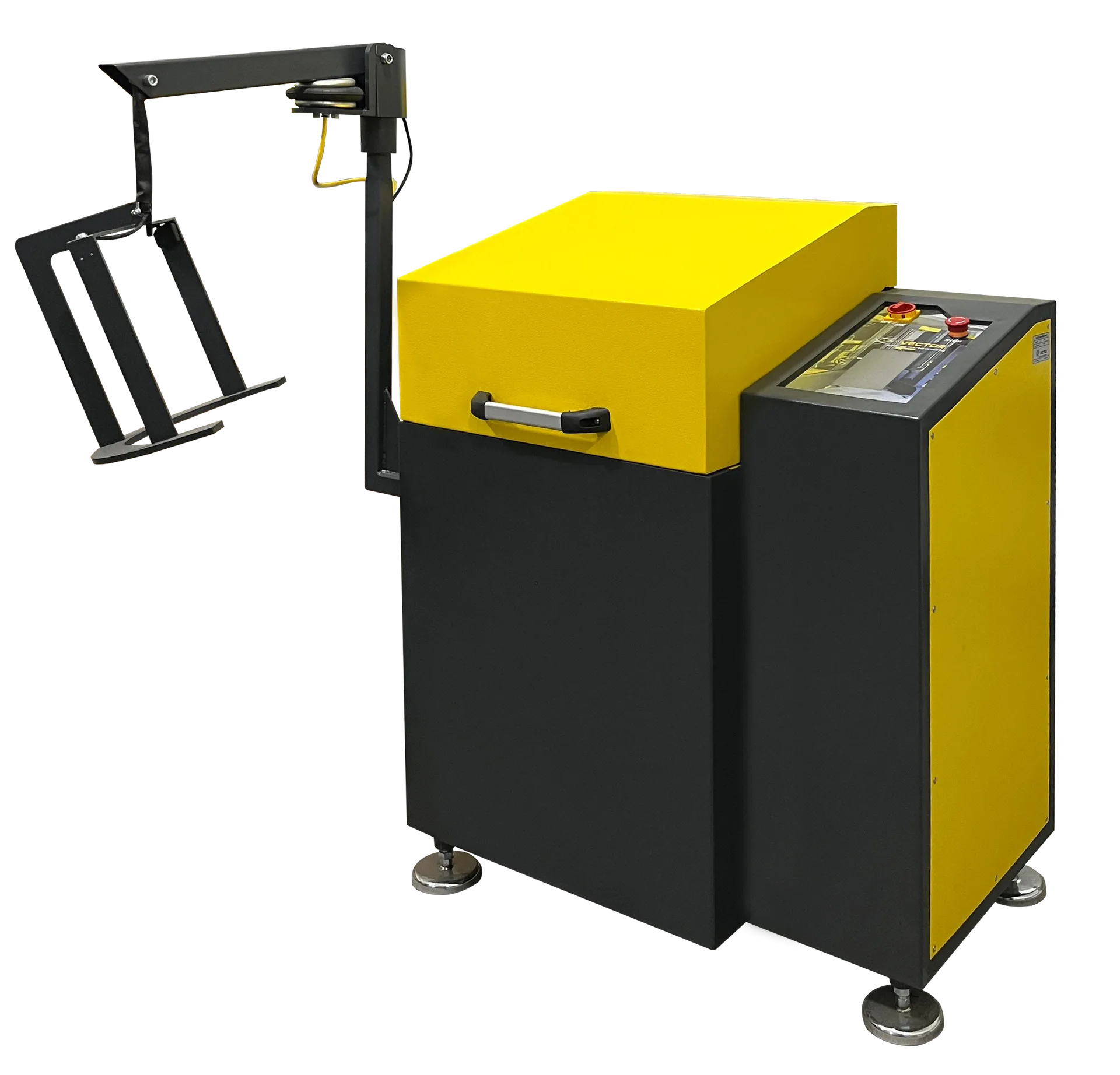 Vector VTR-1012XL Hercules XL — Hercules XL vibratory disc mill with pneumatic cell arm and controls